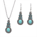 Women's Fashion Earrings And Necklace Set